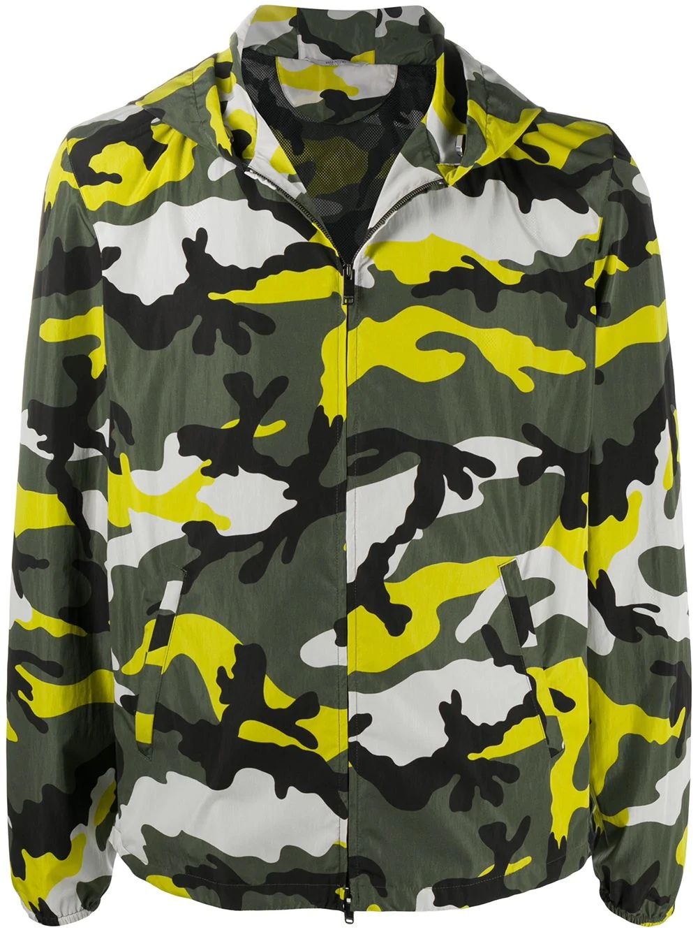 camouflage print windbreaker - 1