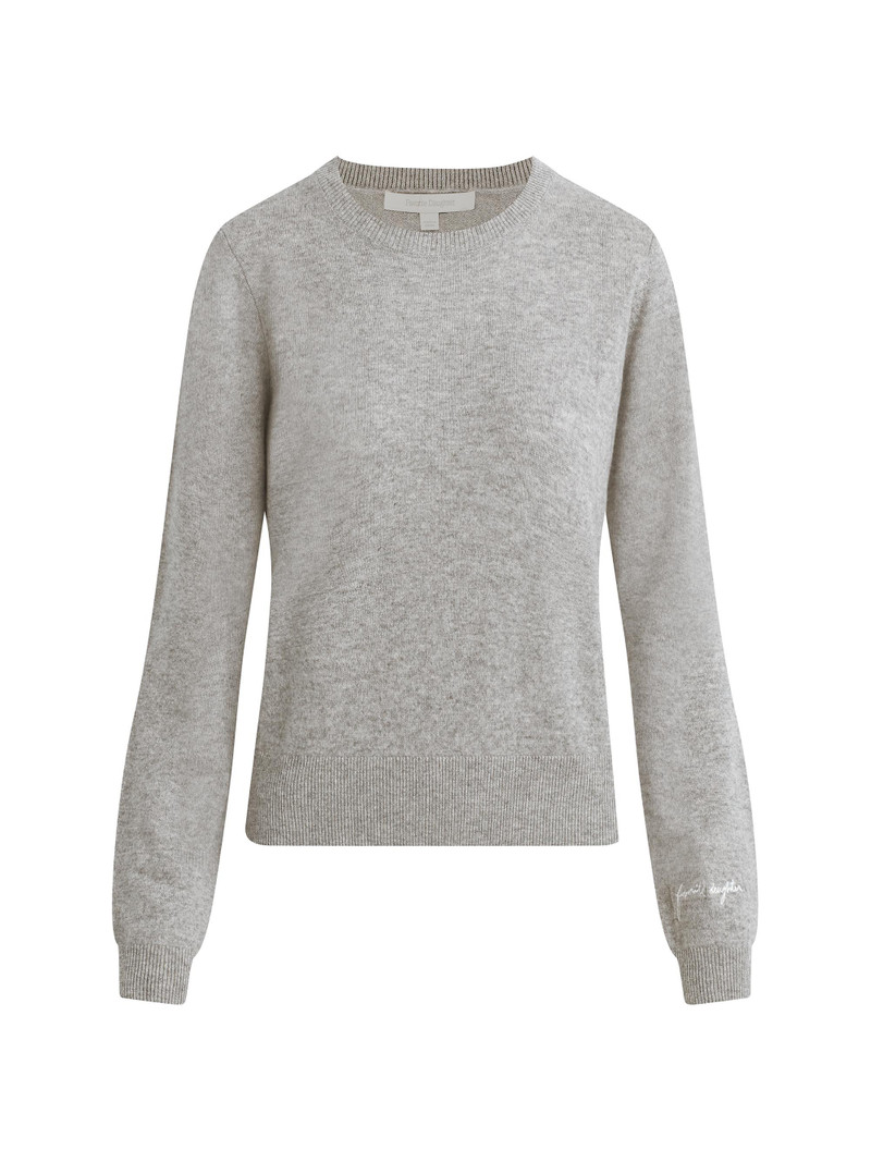 Women's The Favorite Cashmere Crewneck Sweater - Heather Grey 1