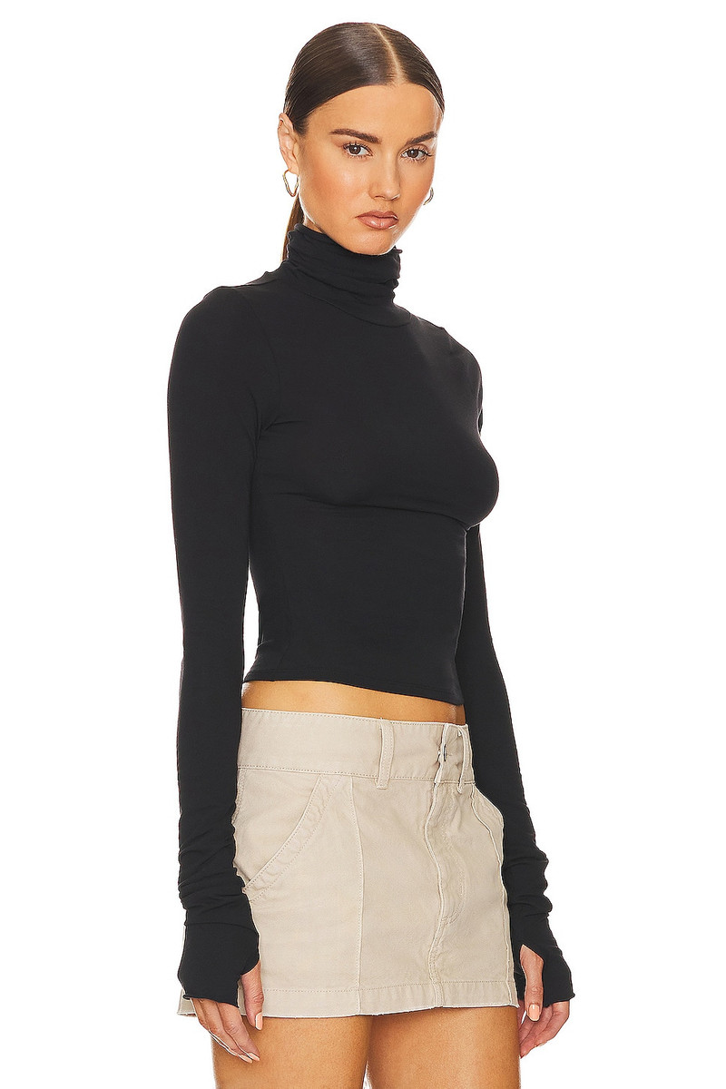 Long Sleeve Turtleneck in 2nd Skin Jersey 2