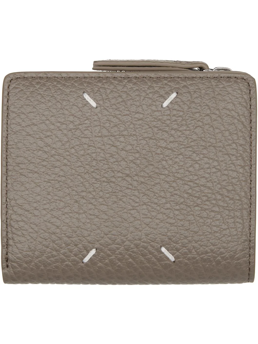 Taupe Four Stitches Wallet - 1