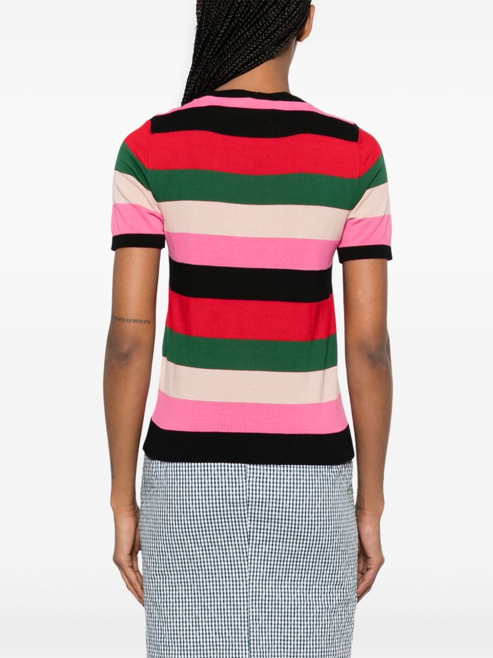 striped T-shirt - 4