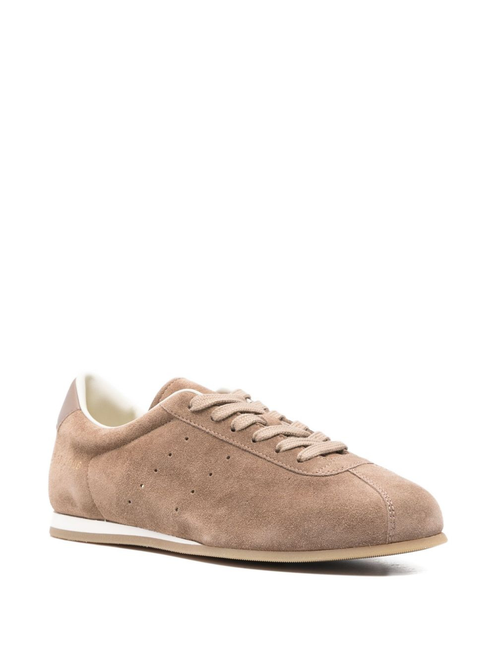 lace-up suede-leather sneakers - 2