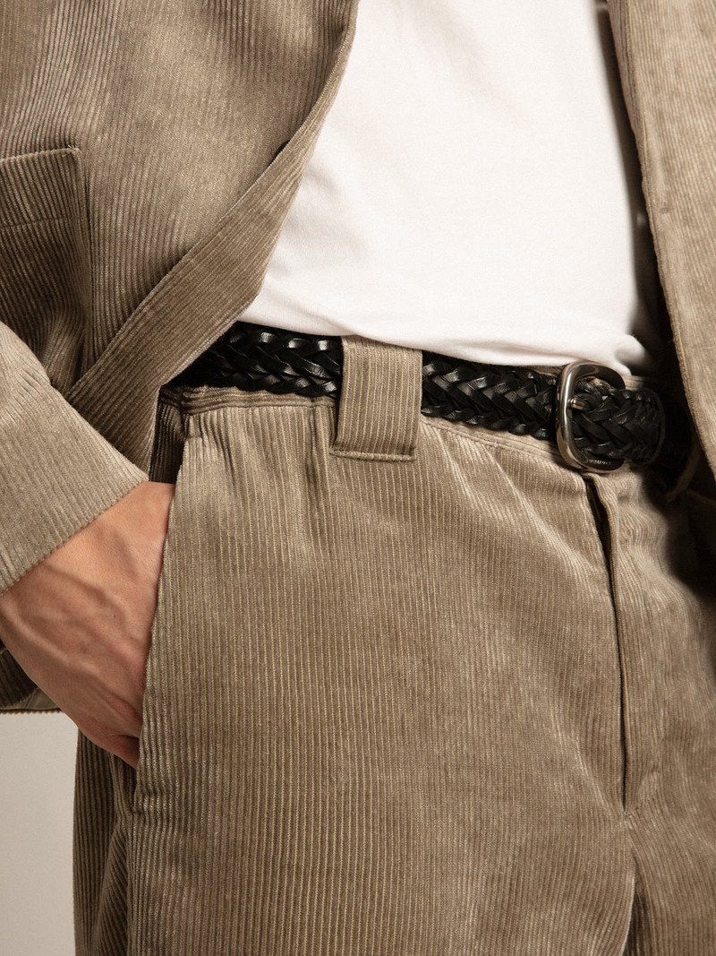 Light beige corduroy pants 5