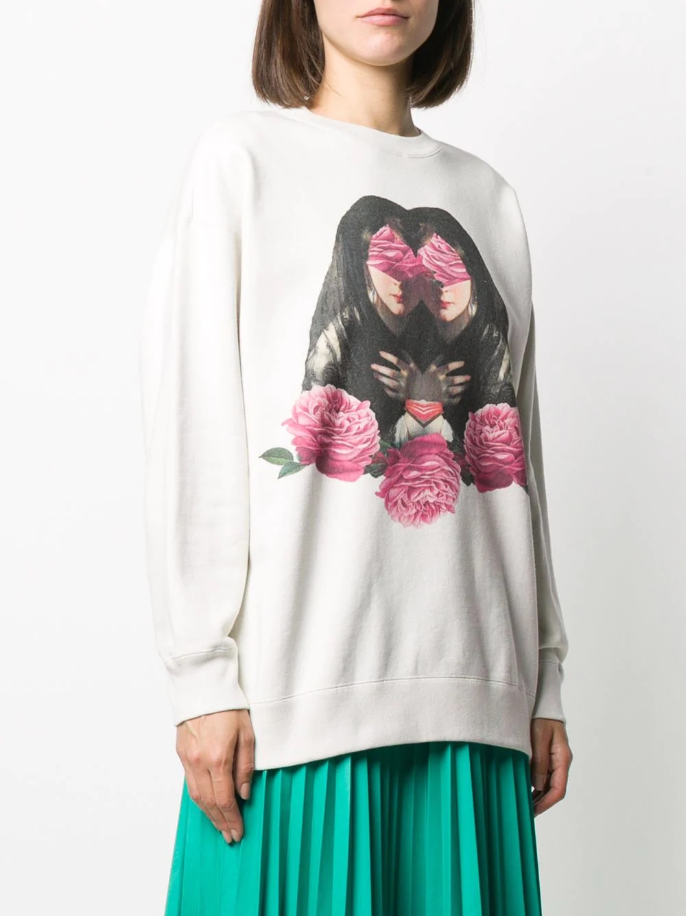 floral print sweatshirt  - 3