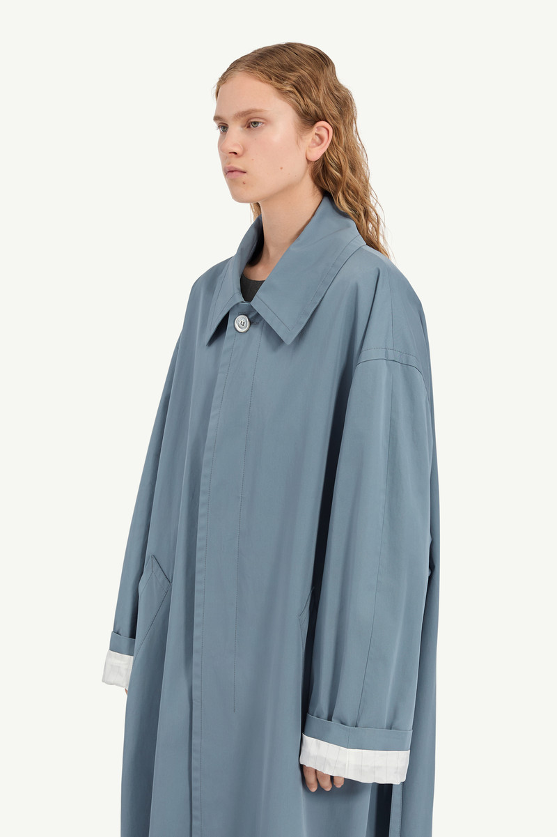 Water-repellent cotton gabardine coat 4