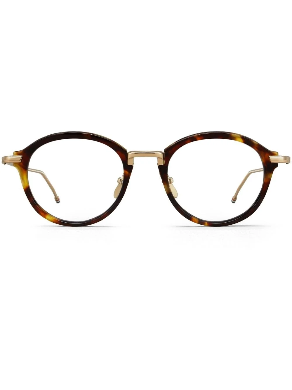 tortoiseshell round-frame glasses - 1