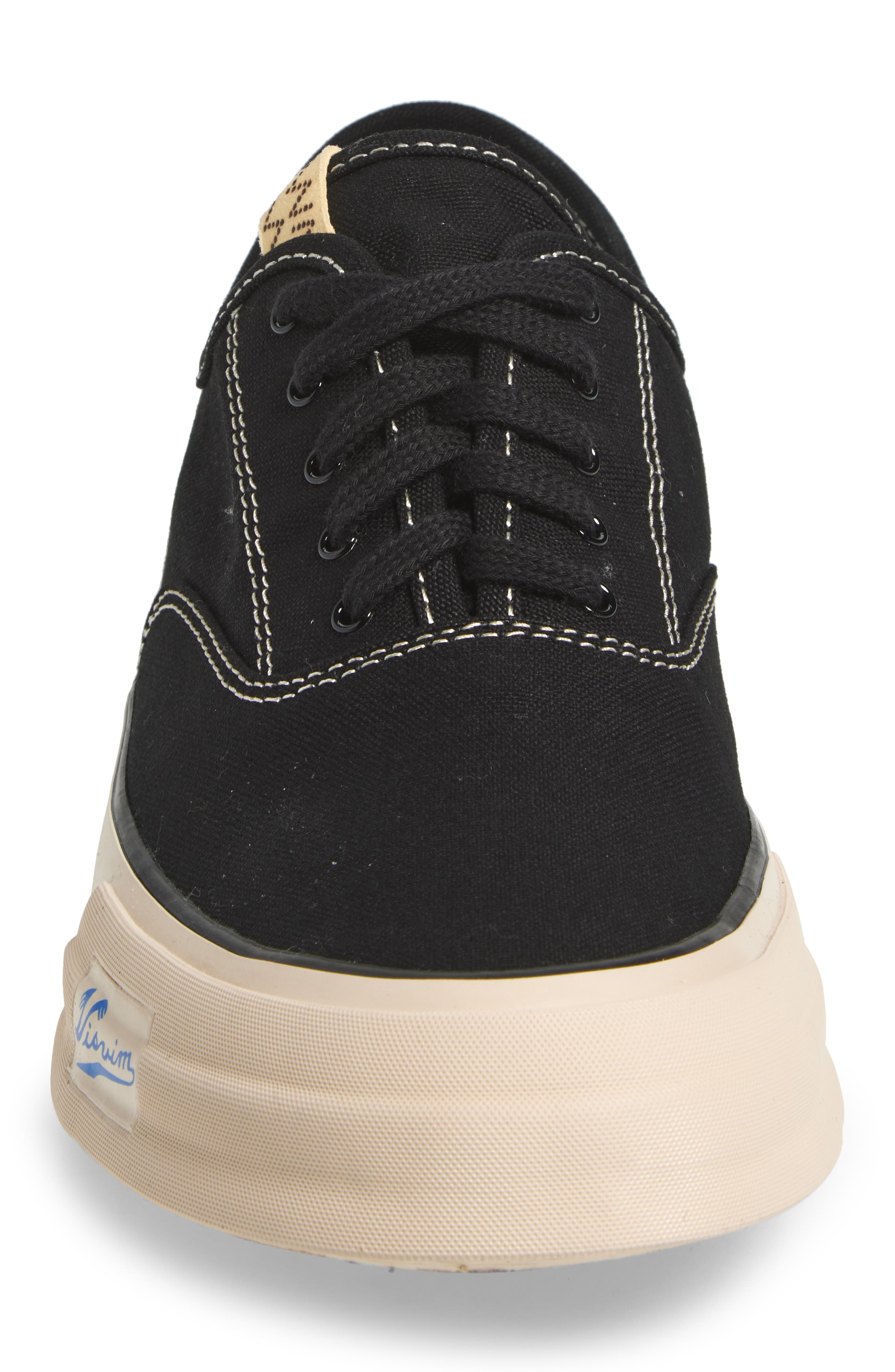 VISVIM Logan Lo Sipe Deck Shoe in Black at Nordstrom - 4