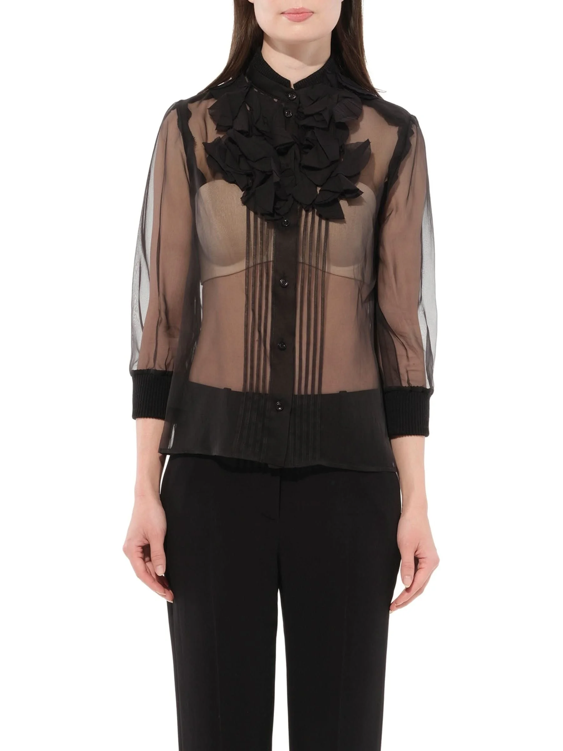 Podium Blouse in Black - 1