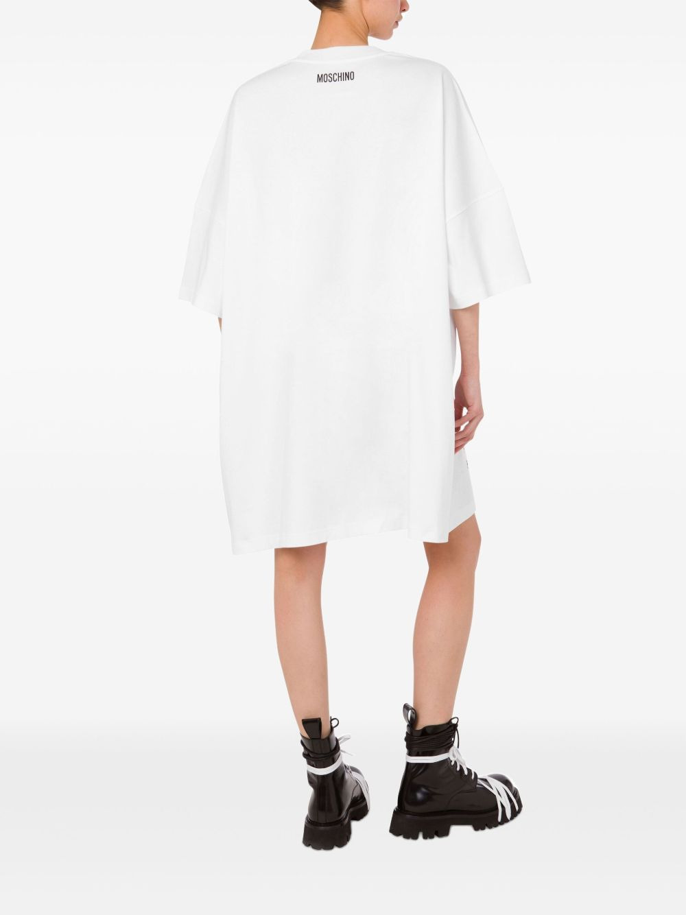 text-print mini dress - 3
