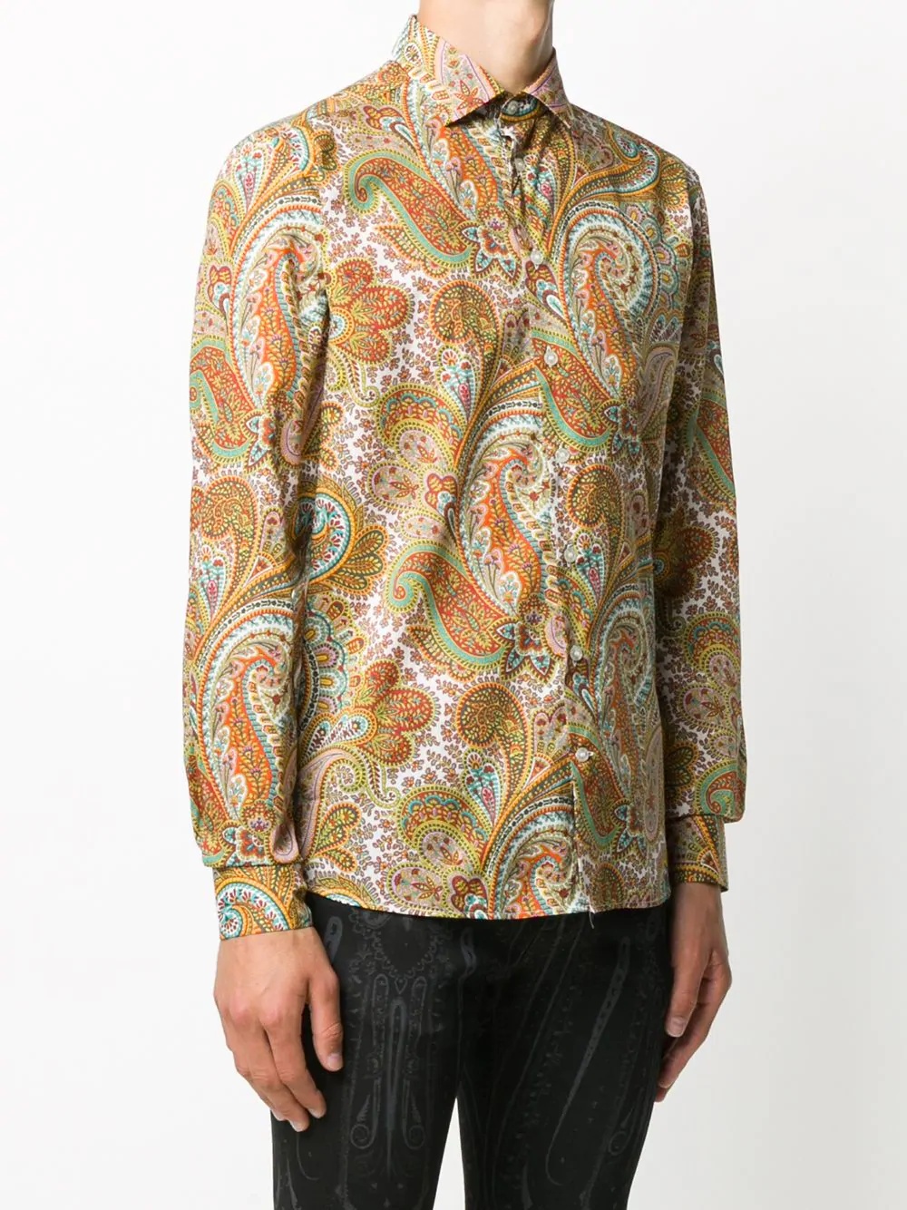 paisley print shirt - 3