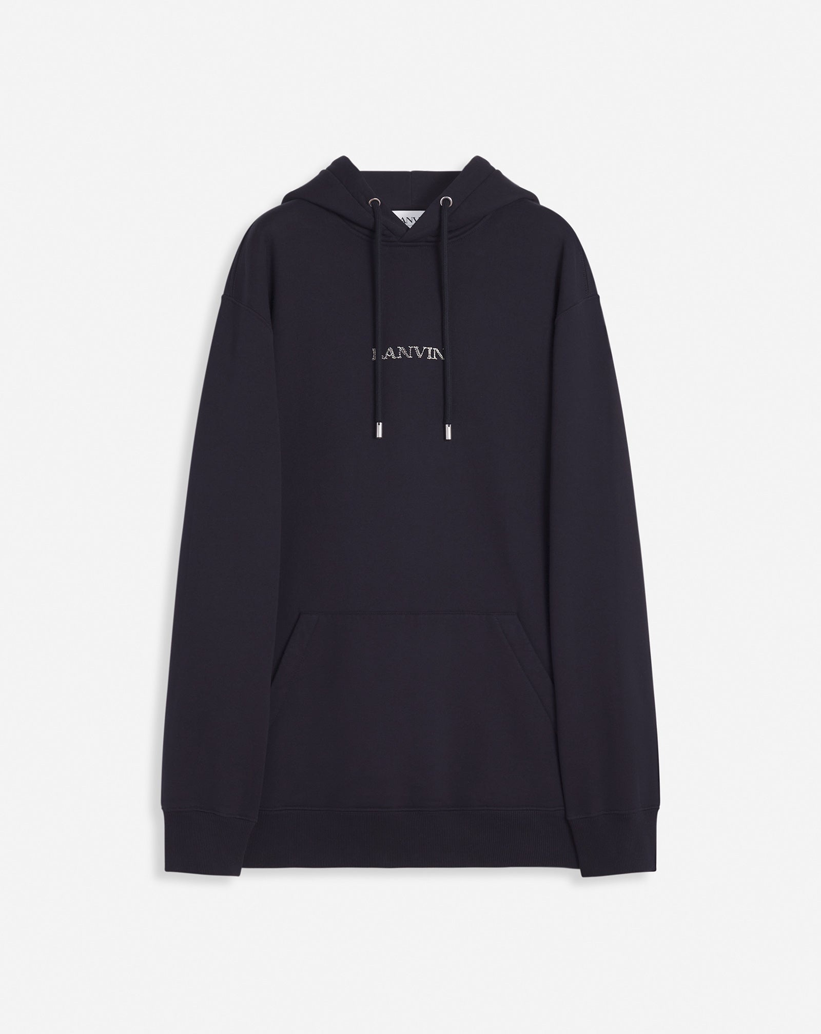 LOOSE-FITTING HOODIE WITH LANVIN LOGO - 1