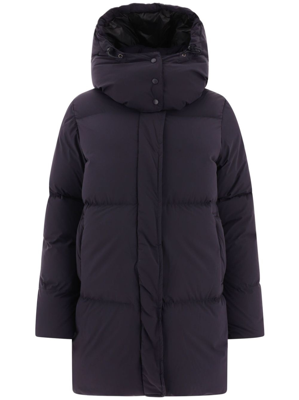 hooded padded down coat - 1