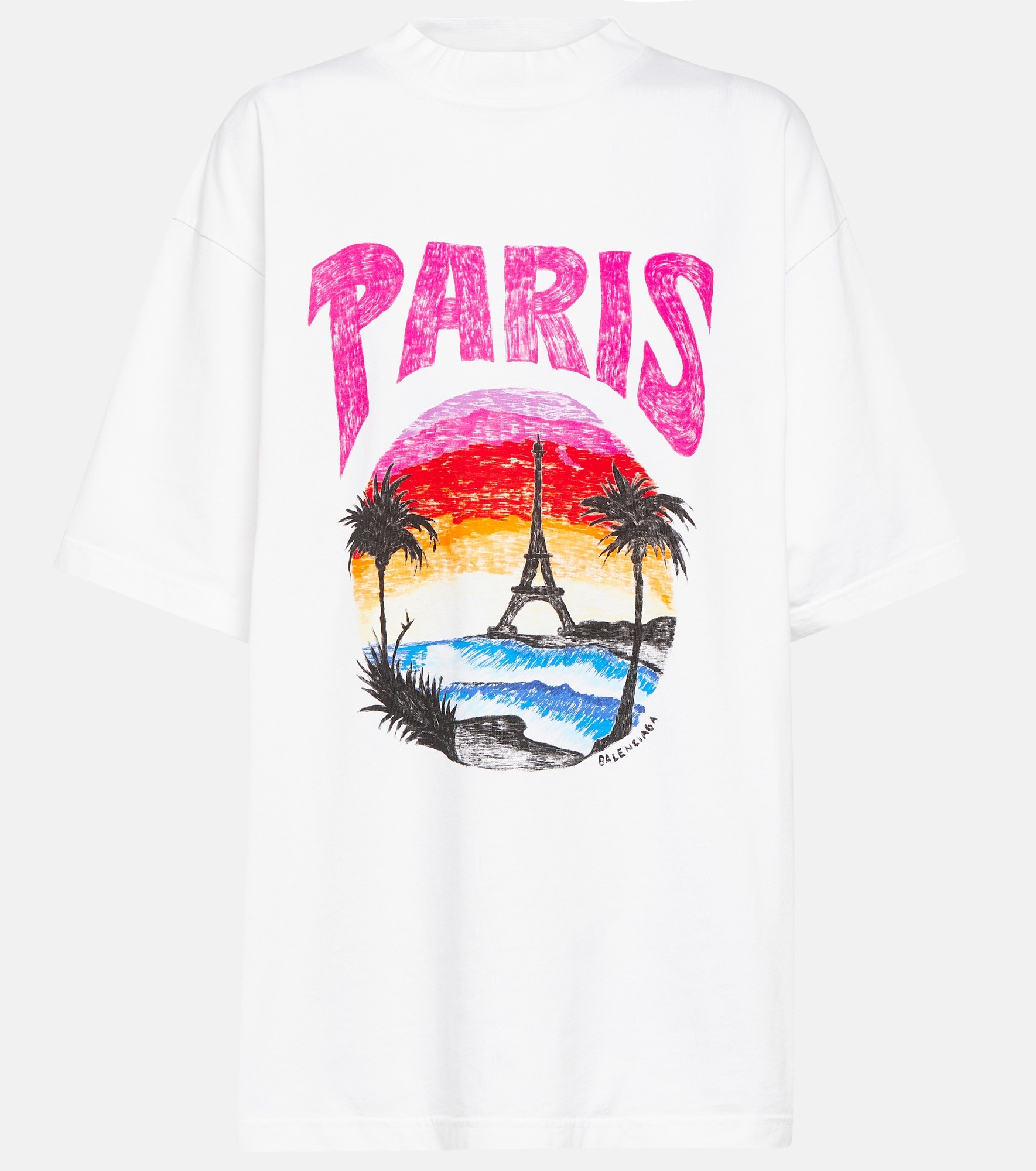 ●送料込●BALENCIAGA●PARIS TROPICAL T-SHIRT Balenciaga Paris Tropical T-Shirt Medium Fit | Saks Fifth Avenue