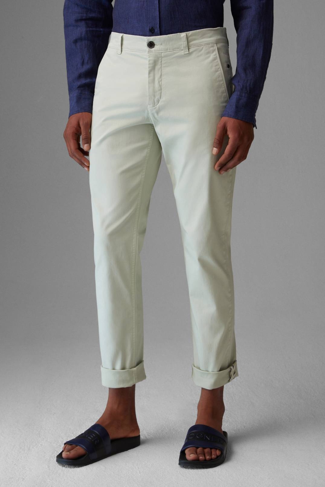 NIKO CHINOS IN LIME GREEN - 2