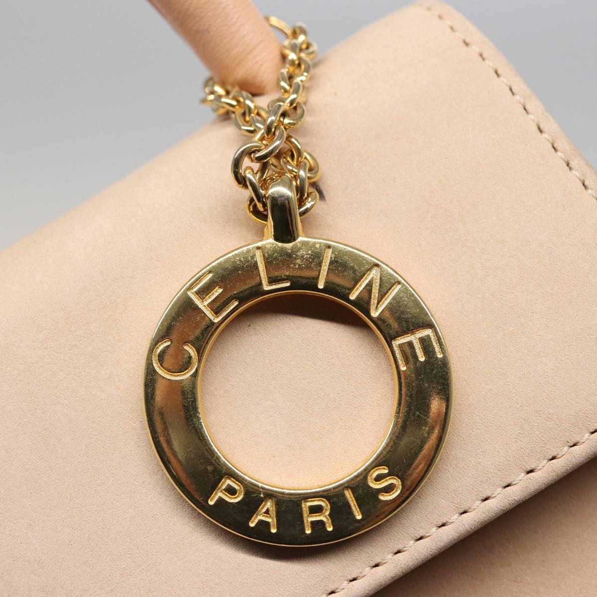 CELINE Hand Bag Suede Beige - 9