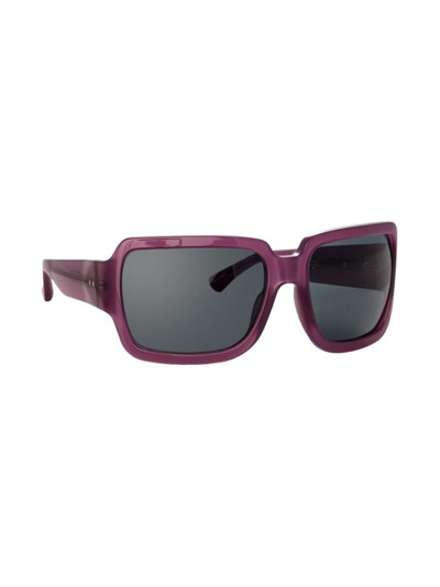 LINDA FARROW x Dries Van Noten oversized-frame sunglasses outlook
