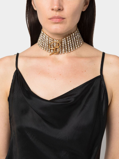 Blumarine rhinestone-embellished choker necklace outlook
