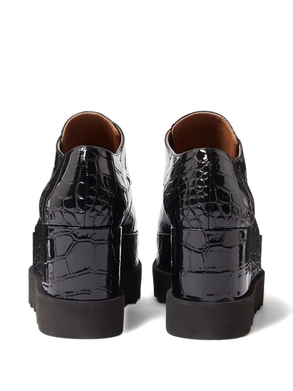 80mm crocodile-effect derby shoes - 3