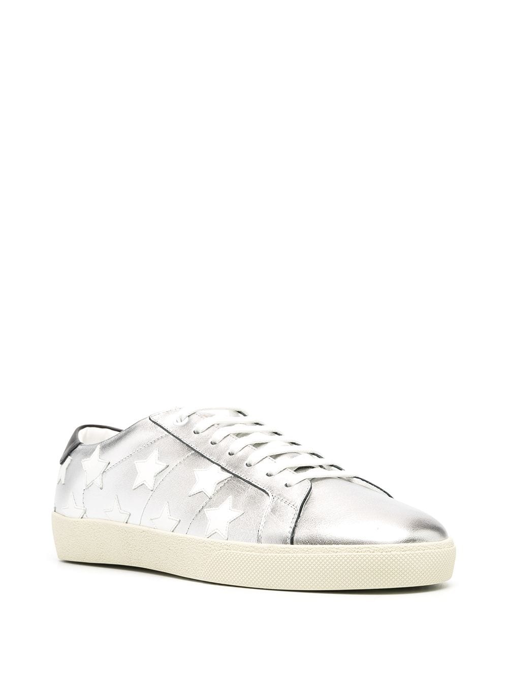 star-patch low-top sneakers - 2