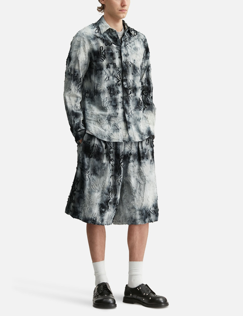 TAAKK TIE-DYE CHECK SHORT PANTS outlook