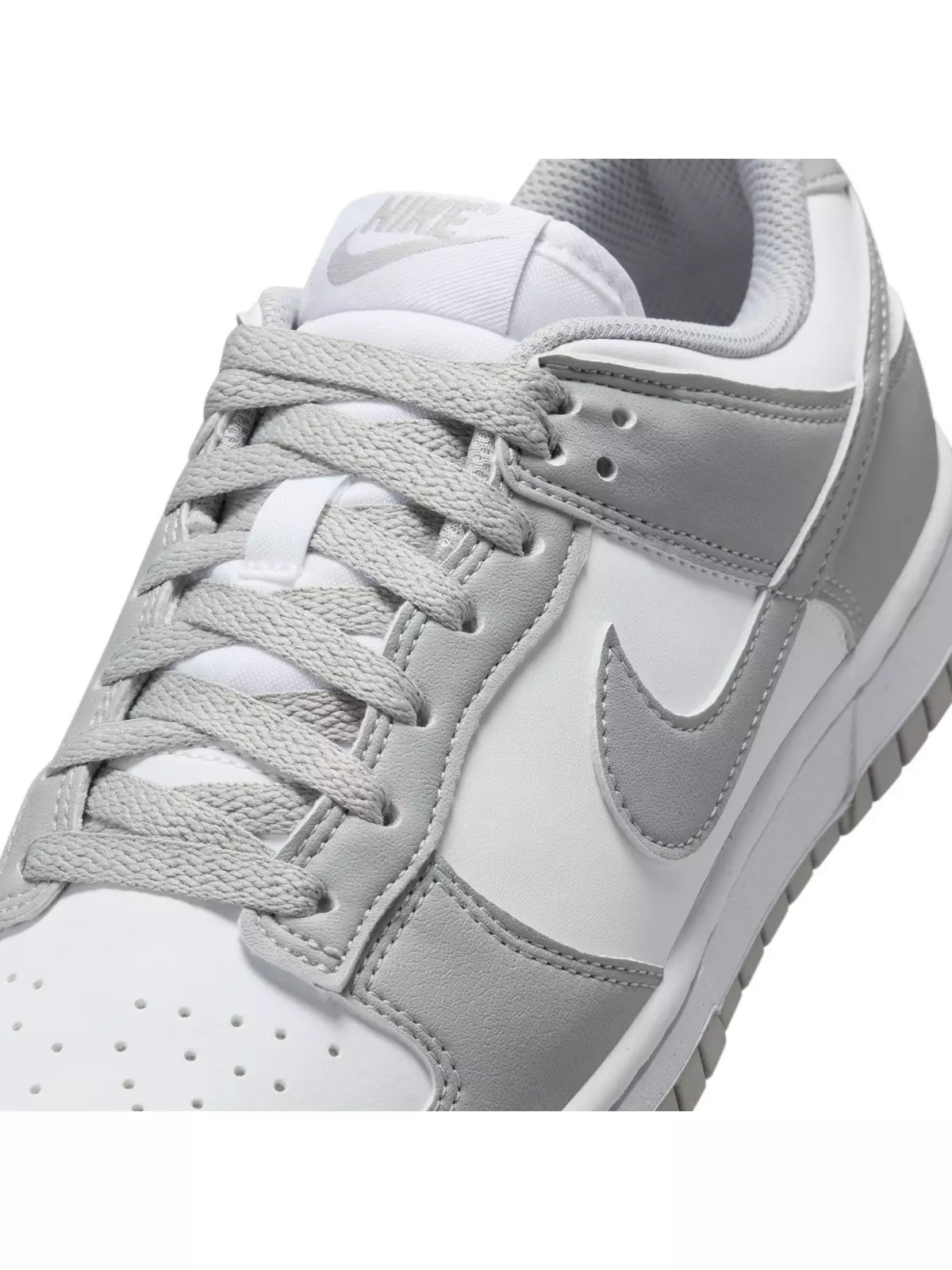 Dunk Low "White/Lt Smoke Grey" Women's Shoe - 10