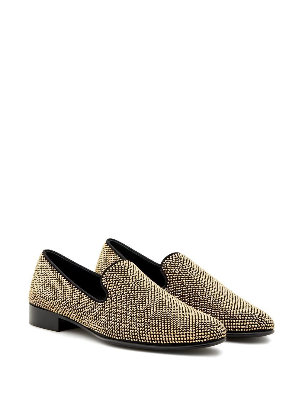 slip-on micro stud detail loafers - 2