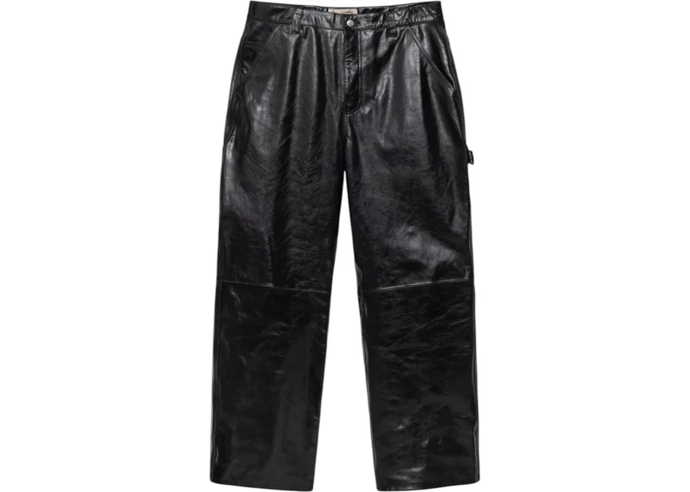 Stussy Leather Carpenter Pant Black - 1