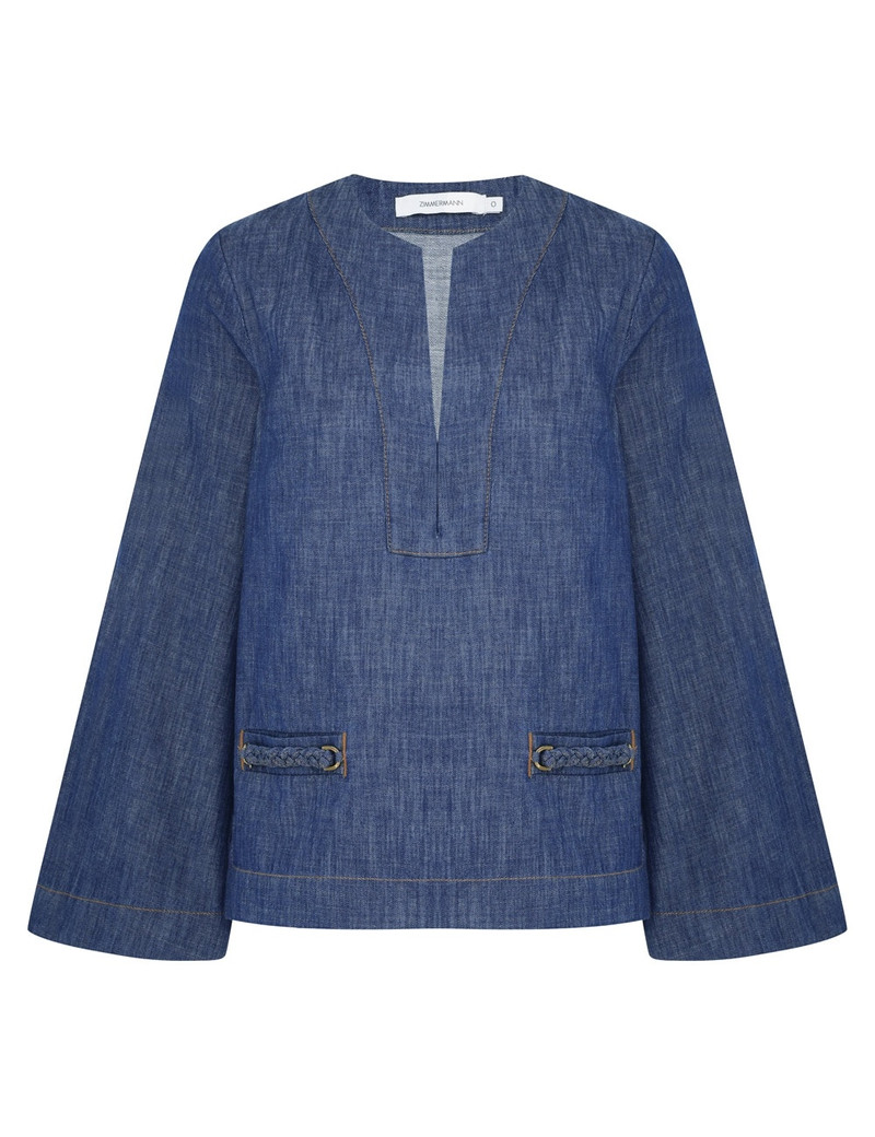 WYLIE DENIM TUNIC 상단 - 1