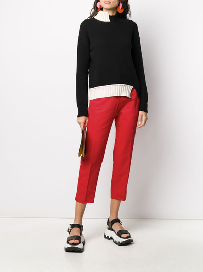 Marni mid-rise cropped straight-leg trousers outlook