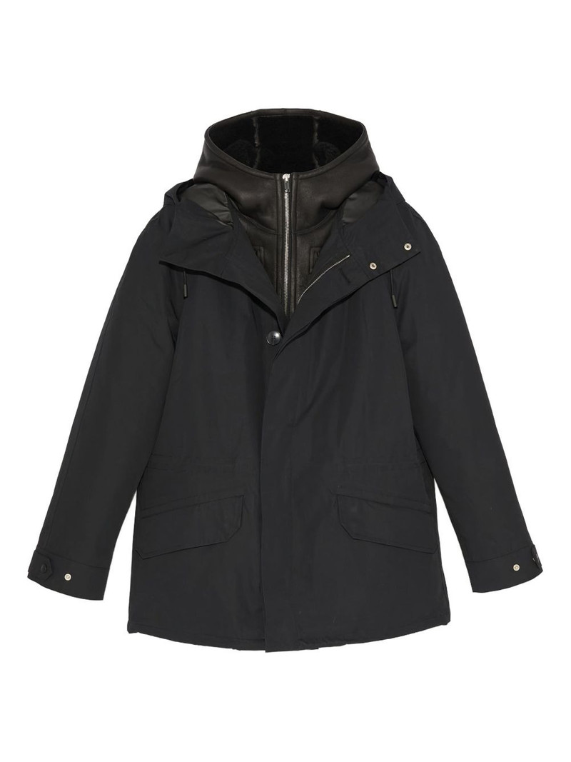 hooded shearling parka 1