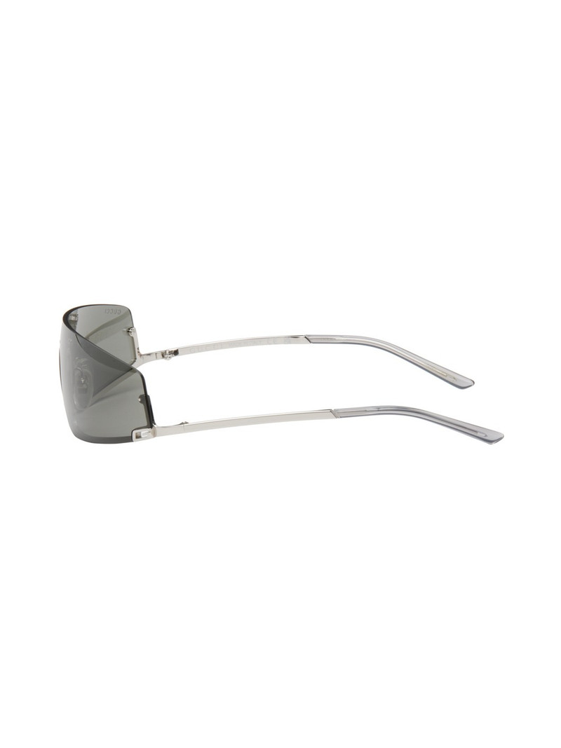 Silver Mask-Shaped Sunglasses 3