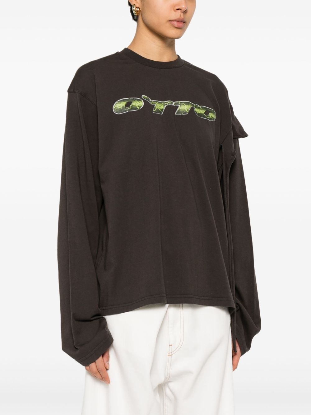 logo-print T-shirt - 3