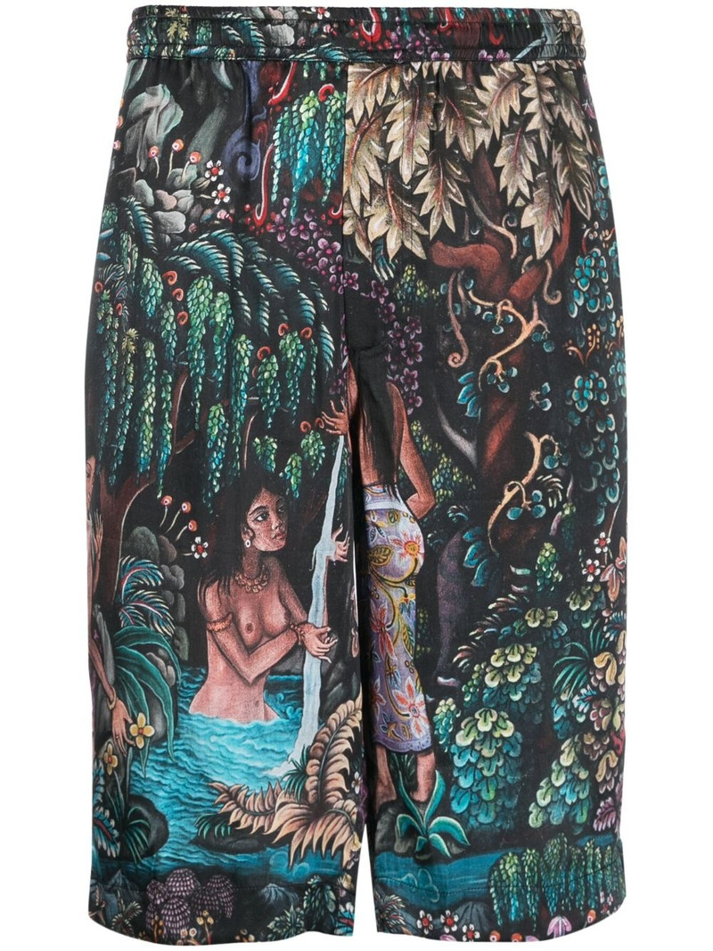Goa Gajah silk bermuda shorts 1