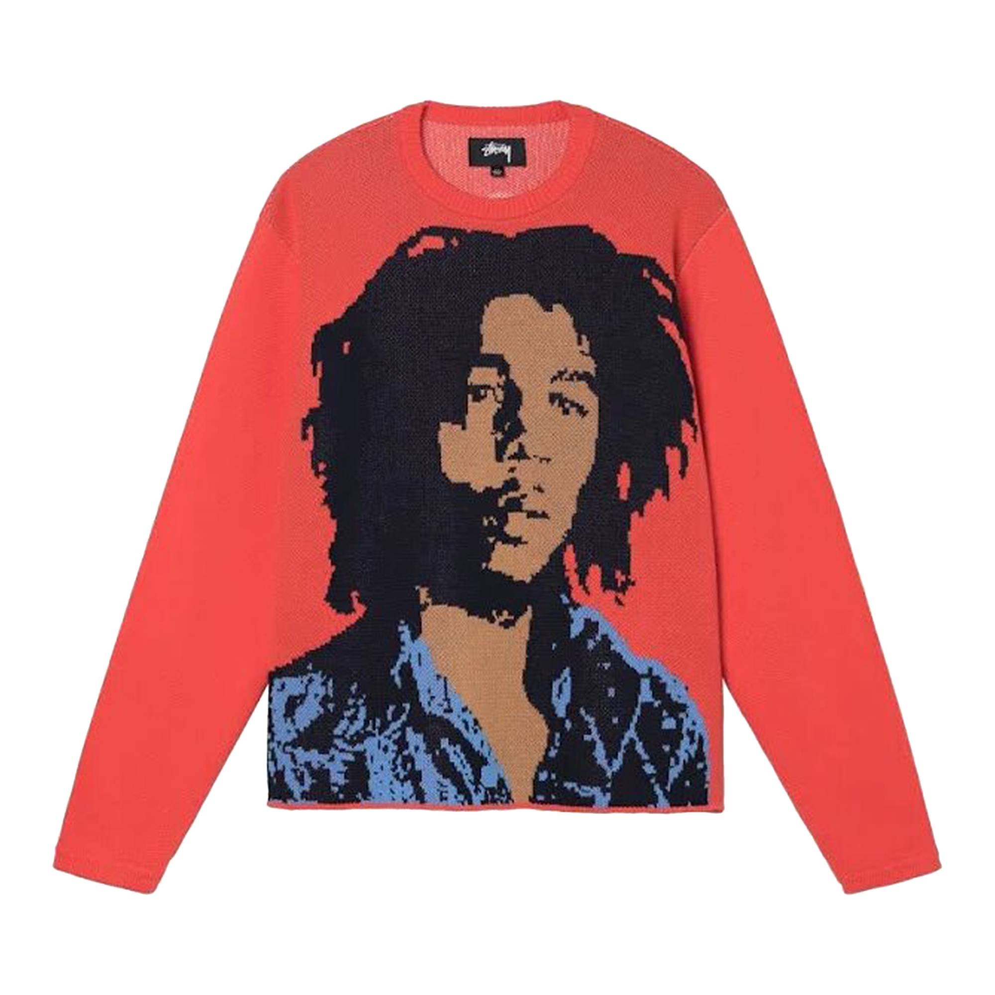 Stüssy Stussy Bob Marley Sweater 'Red' | REVERSIBLE