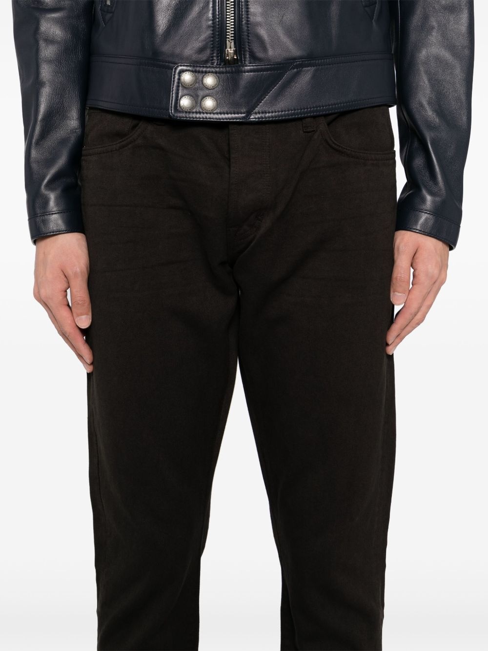 compact twill slim-fit jeans - 5