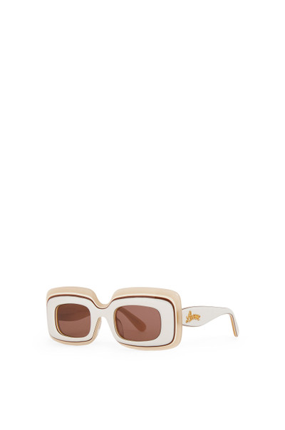 Loewe Multilayer Rectangular sunglasses in acetate outlook