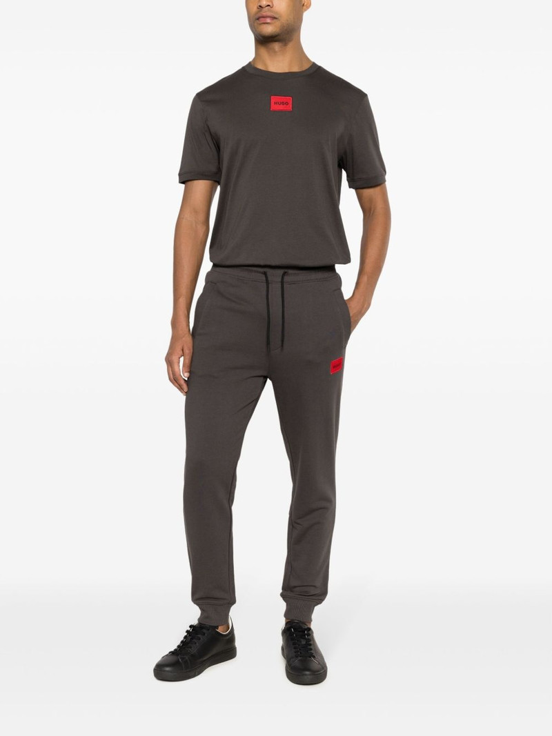 HUGO logo-appliqué cotton track pants outlook