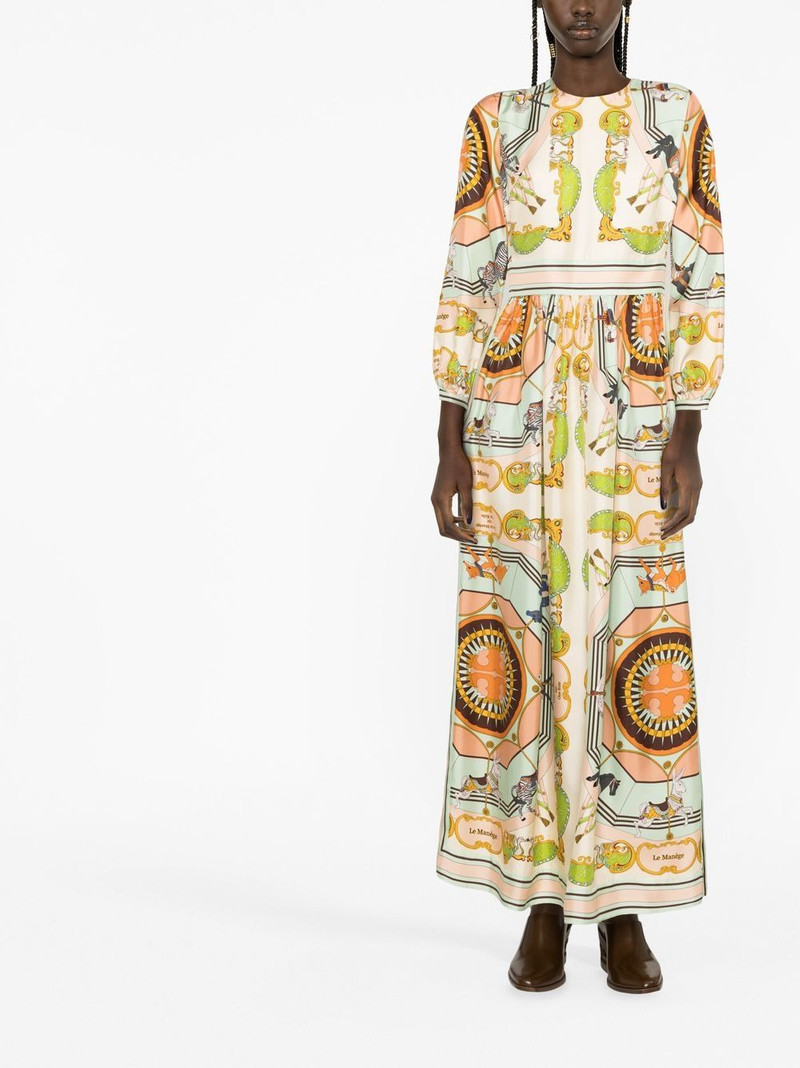 TORY BURCH baroque-print silk dress outlook