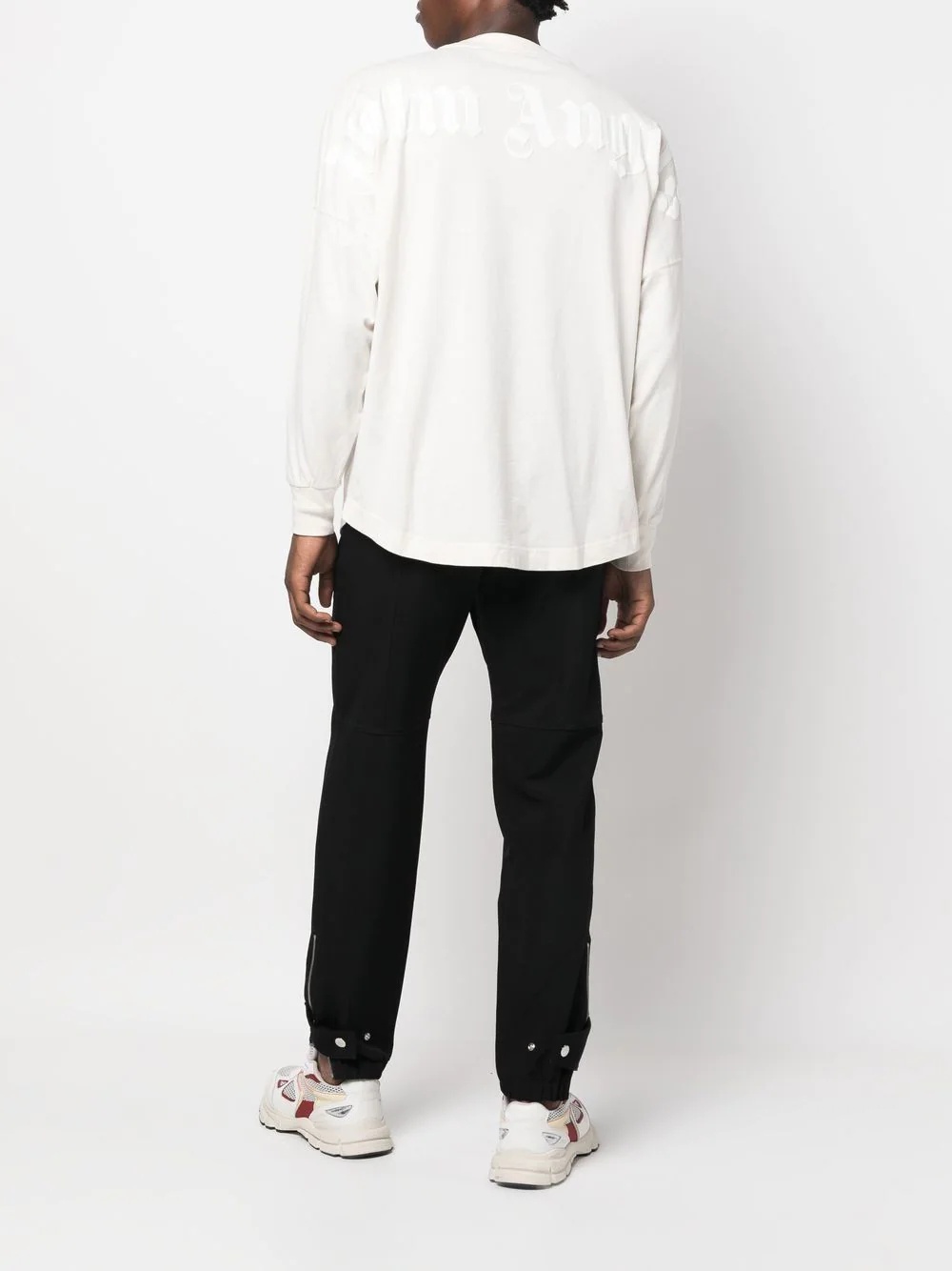 CLASSIC LOGO OVER TEE L/S BUTTER WHITE - 2