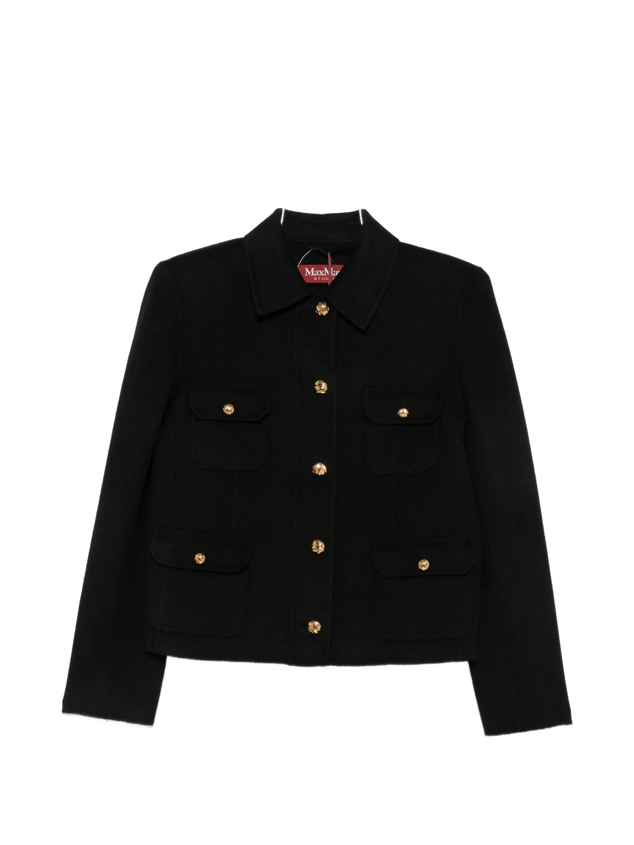 Max Mara Studio Button-up Pocket-detail Jacket - 1