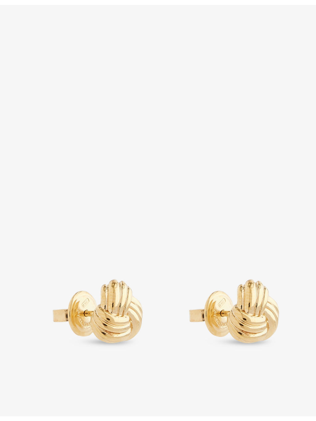 Knot 18ct Yellow Gold-Plated Sterling-Silver Stud Earrings - 3