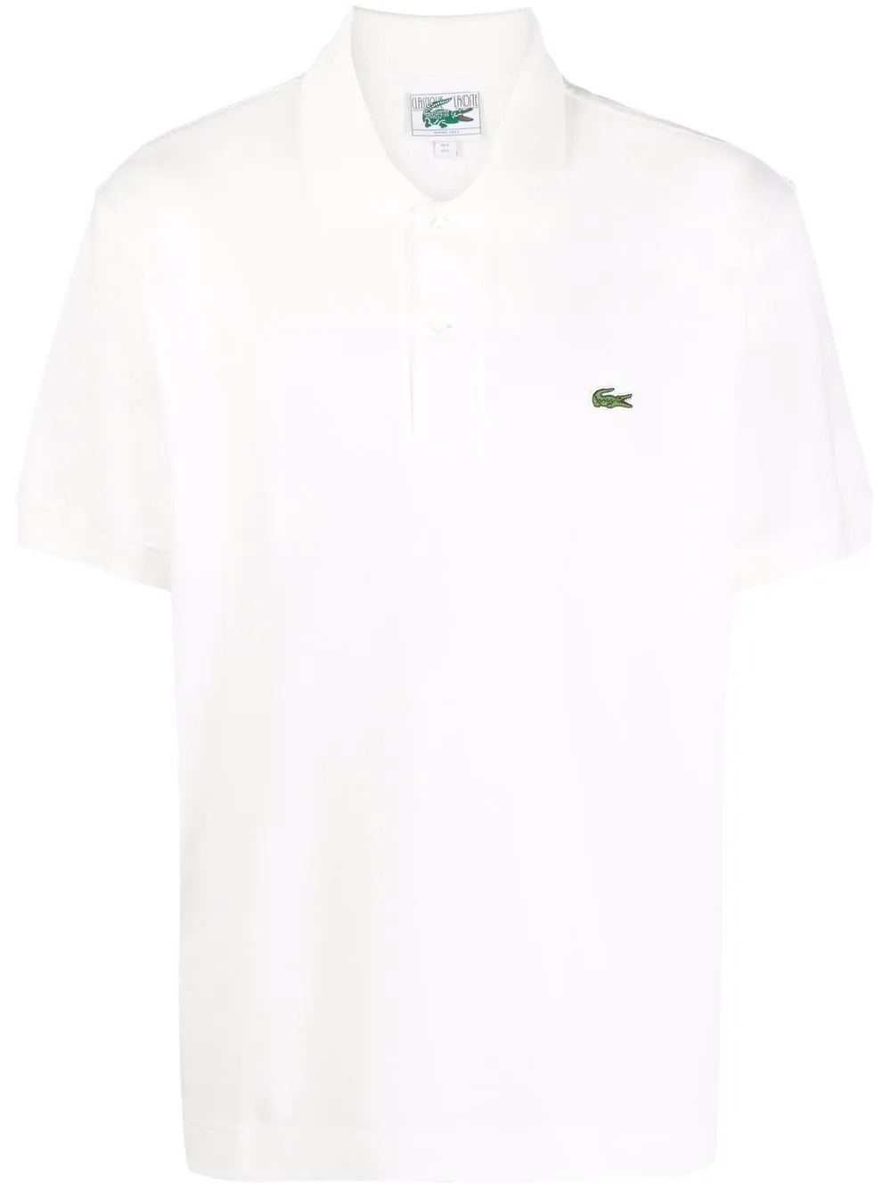 logo-patch short-sleeved polo shirt - 1