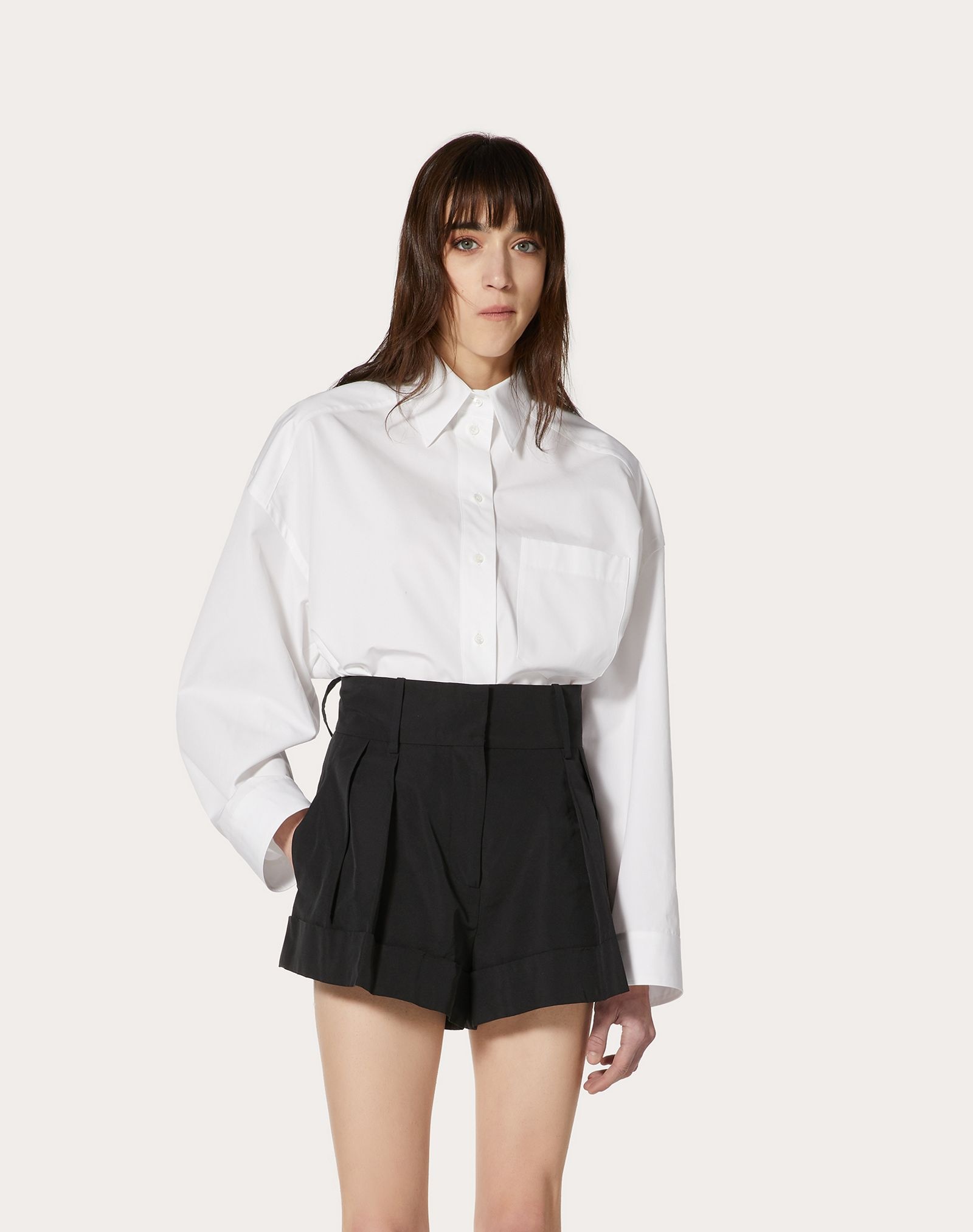 Cropped Compact Poplin Shirt - 3