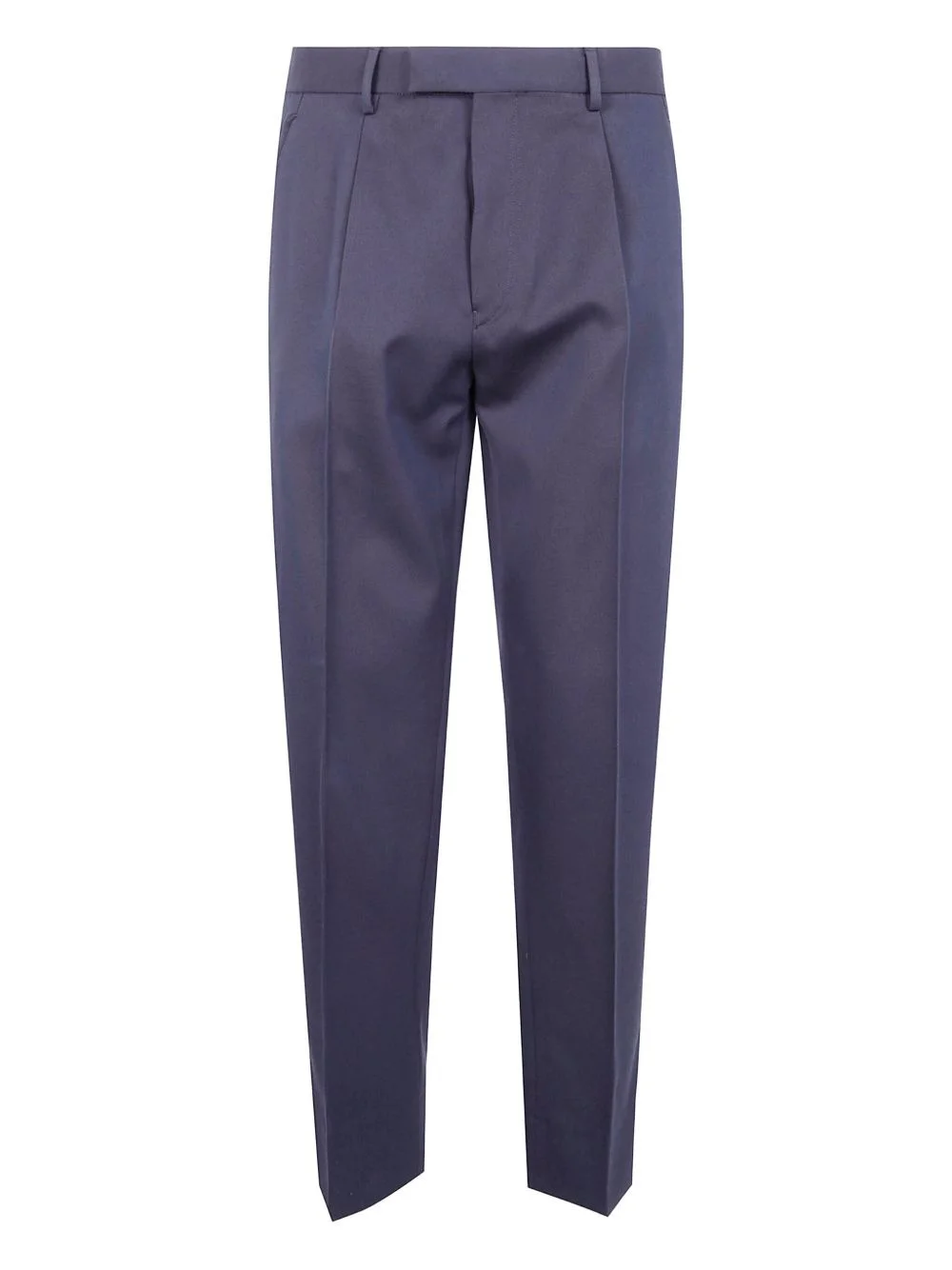pleated cotton trousers - 1