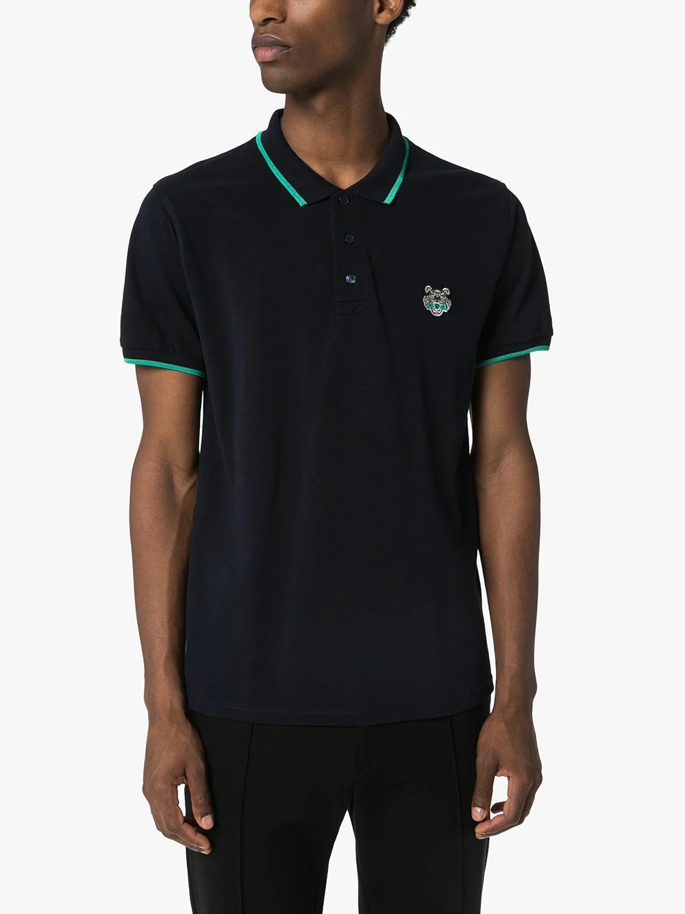 fitted tiger polo shirt - 3