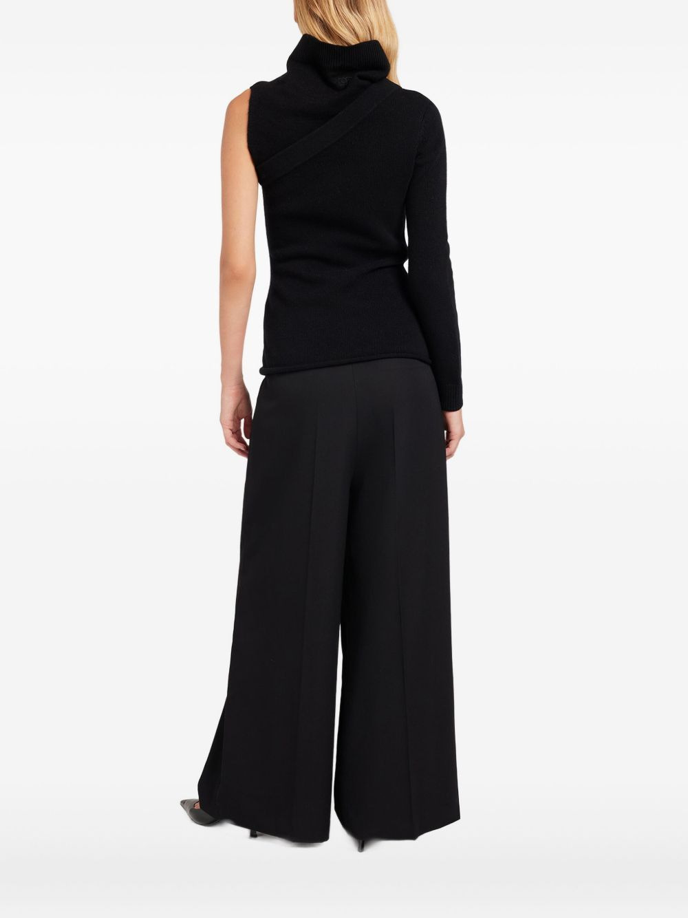 one-shoulder turtleneck knitwear - 3