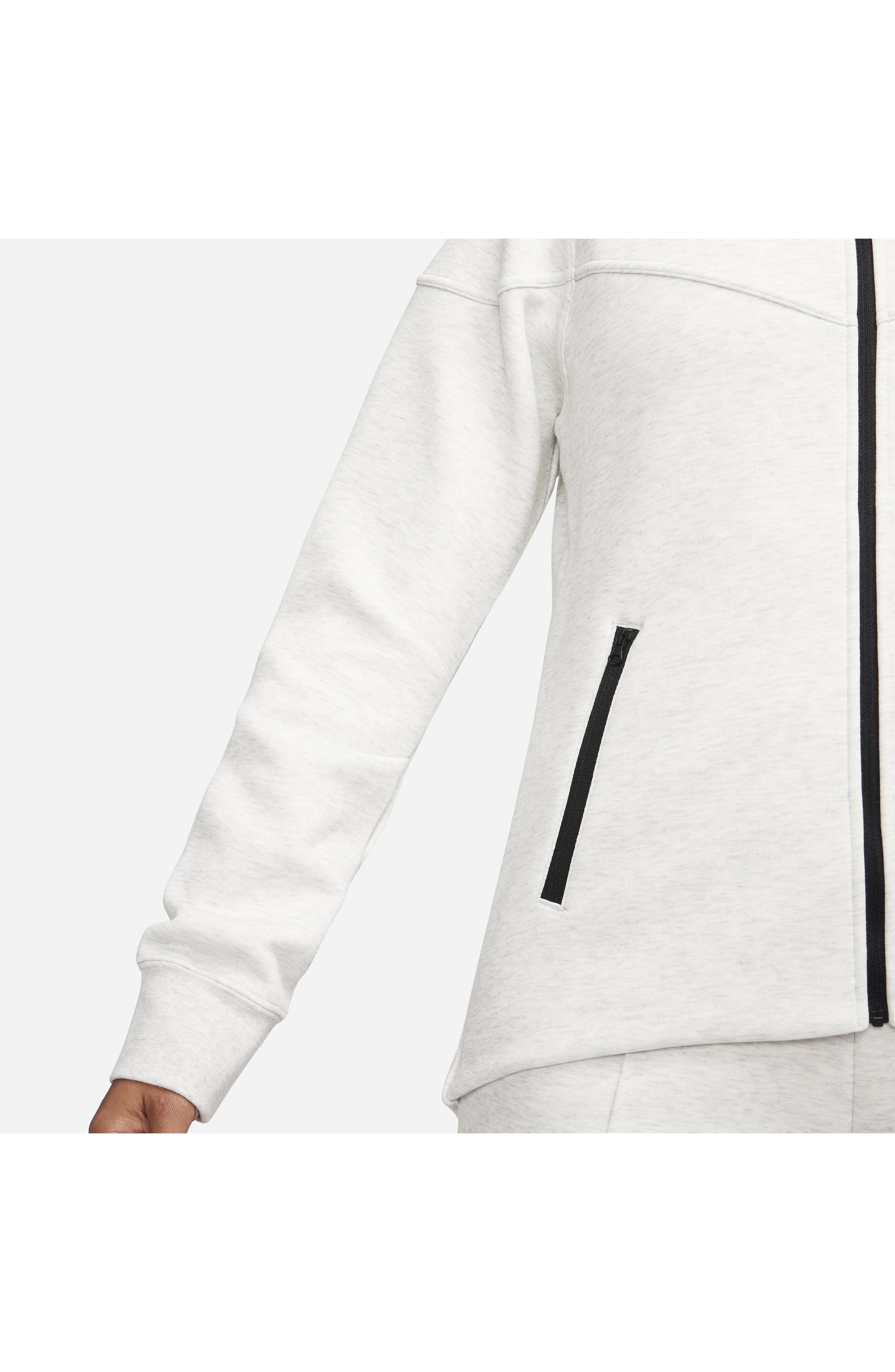 Nike Sportswear Tech Fleece Windrunner Zip Hoodie in Light Grey/Heather/Black at Nordstrom - 7