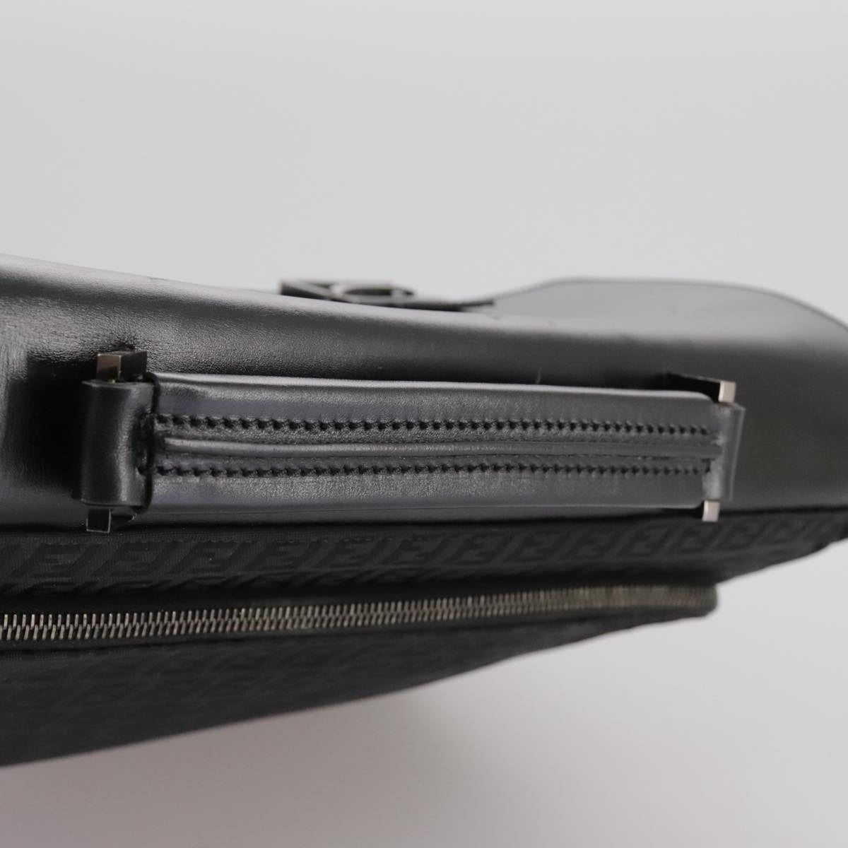 FENDI Zucchino Canvas Business Bag Black - 7