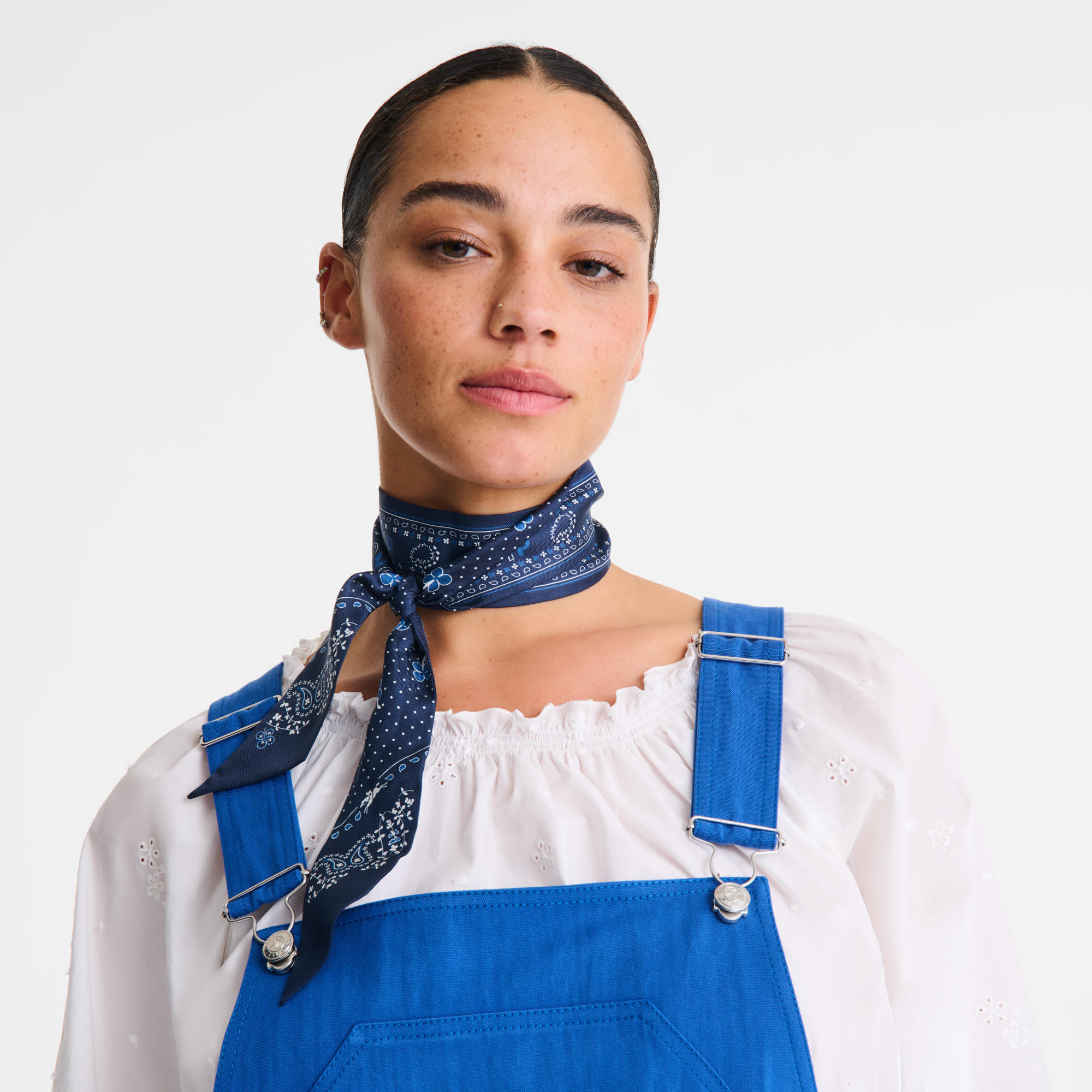 French Bandana Headband Navy - OTHER - 2