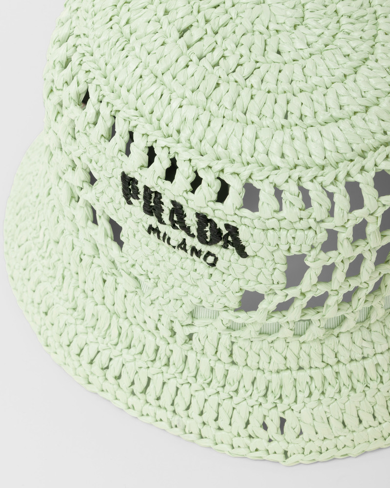 Woven fabric bucket hat 3